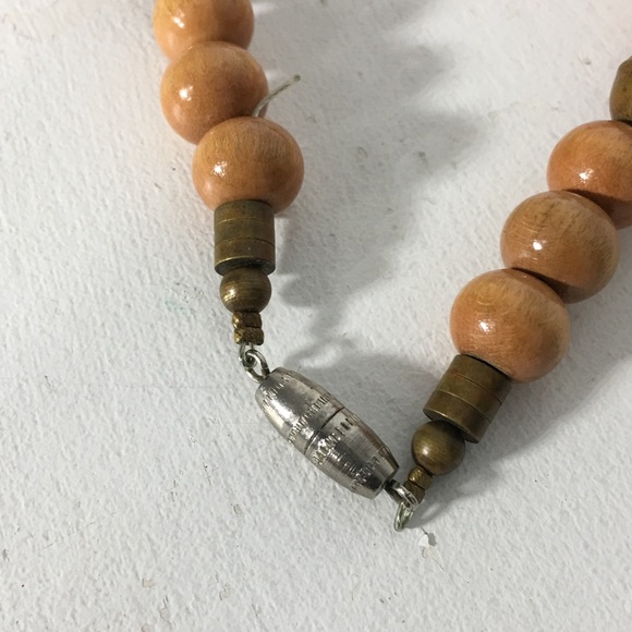 💓 Beaded Brass Statement Choker Necklace - Picture 6 of 8